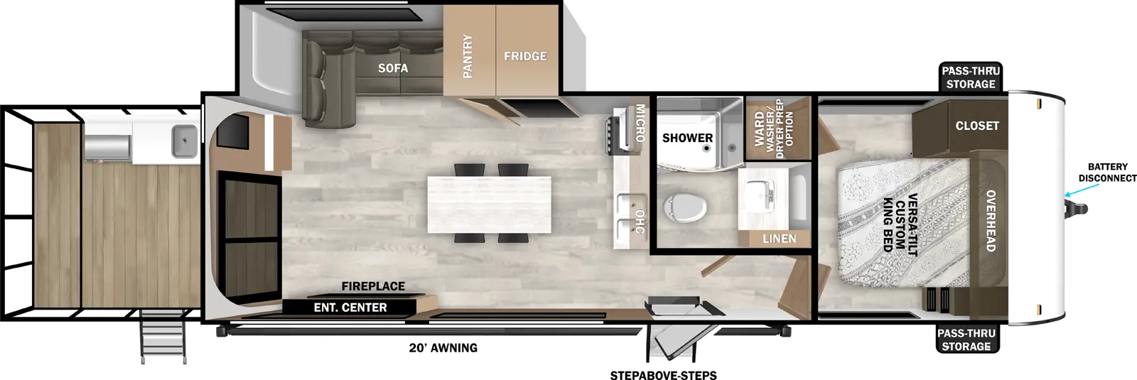 Wildwood 32VERANDA Floorplan